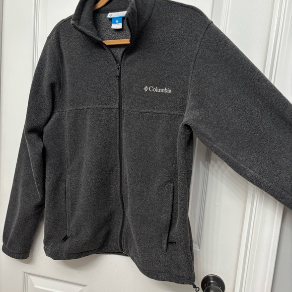 Full Zip Fleece Jacket, Charcoal Gray | Columbia S - Picture 5 of 9